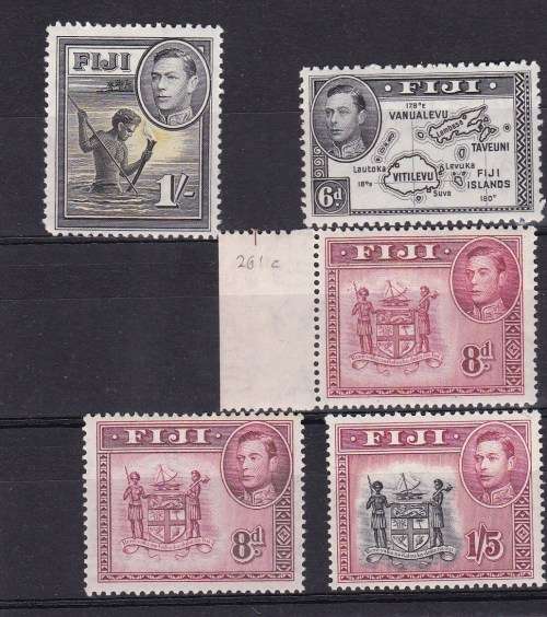FIJI - KG VI - 1938 - FULL SET UMM ONLY SG 252 B LMM - ONLY VARITIES NOT INCL . LOVELEY SET.CV400P++