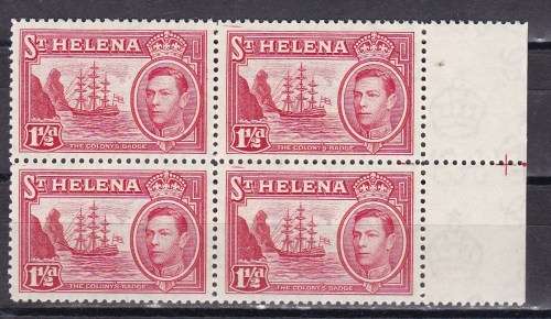 ST . HELENA - KG VI - 1938 - SUPERB UMM CORNER BLOCKS AND BLOCKS . READ BELOW