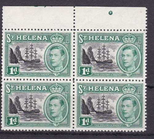 ST . HELENA - KG VI - 1938 - SUPERB UMM CORNER BLOCKS AND BLOCKS . READ BELOW