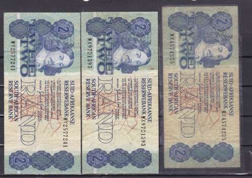 3 X GPC DE KOCK REPLACEMENT NOTES AS PER SCAN - 2 X WX AND 1 X WY 1989-1990