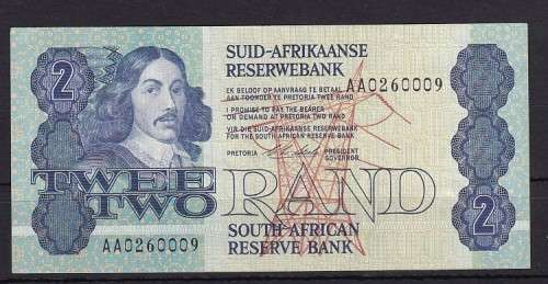 TWO RAND - CL STALS - 1990 - AA - SERIES NOTE - IN UNC CONDITION
