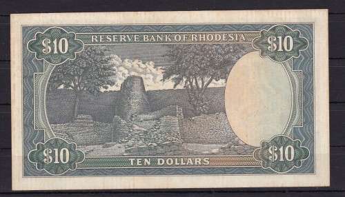 RESERVE BANK OF RHODESIA - $ 10 - Z 1 - REPLACEMENT NOTE - 2 JANUARY 1979 - IN UNC CONDITION