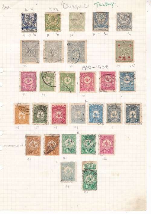 TURKEY - LOTS OF STAMPS ON PAPER - FINE USED AND MM - AS PER SCAN