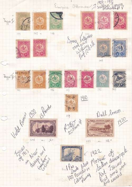 TURKEY - LOTS OF STAMPS ON PAPER - FINE USED AND MM - AS PER SCAN
