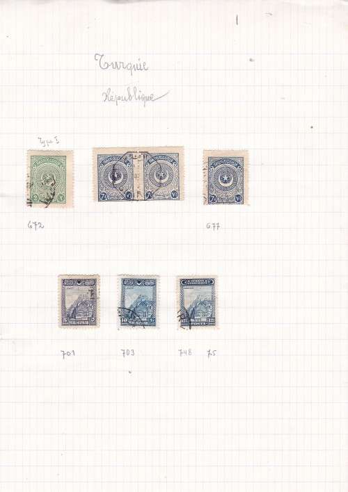 TURKEY - LOTS OF STAMPS ON PAPER - FINE USED AND MM - AS PER SCAN