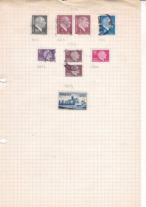TURKEY - LOTS OF STAMPS ON PAPER - FINE USED AND MM - AS PER SCAN