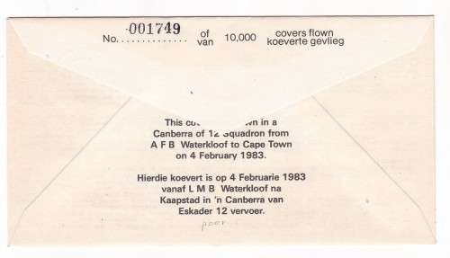 FDC - 40TH ANNIVERSARY OF THE MOSQUITO IN SAAF SERVICE - MULT SIGNED -