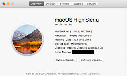 MacBook Air 11" (Mid 2011)