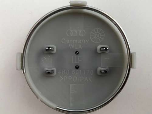 Audi 60mm Grey Wheel Centre Caps 4pcs set