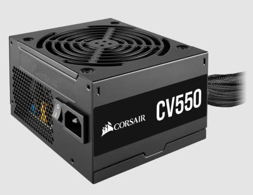 Corsair CV550 550W 80 Plus Bronze Certified Non-Modular Black Desktop Power Supply