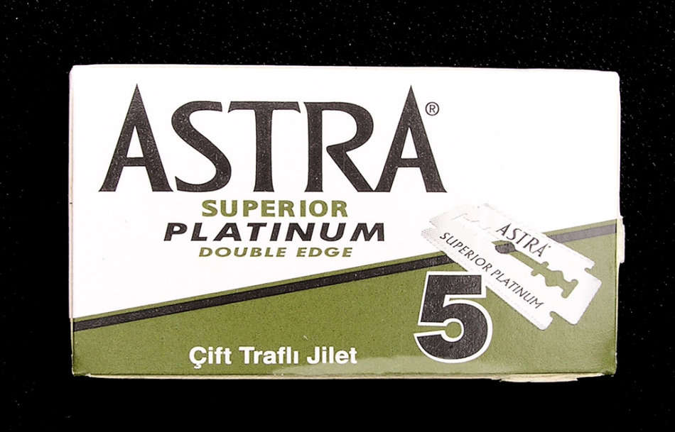Astra Superior Platinum DE Safety Razor Blades (5 blade tuck)