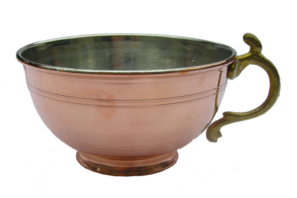 Hand Crafted Copper & Tin Shaving Bowl / Mug