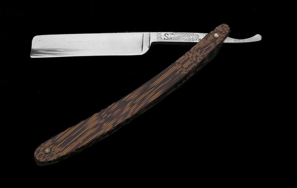 Vintage Straight Razor - Beautiful 1920's Salamander 100 9/16" Hollow Ground