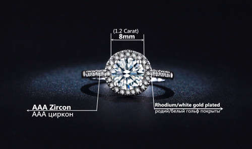Luxury Round Engagement Ring