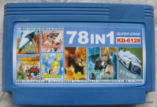 VINTAGE TV GAME CARTRIDGE : 78 IN 1 : **GAMES ARE NOT TESTED**