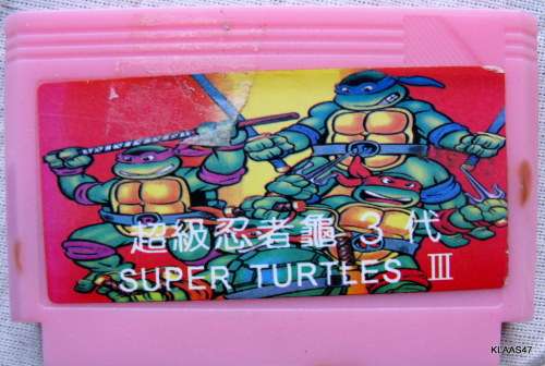 VINTAGE TV GAME CARTRIDGE : SUPER TURTLES III : **GAMES ARE NOT TESTED**
