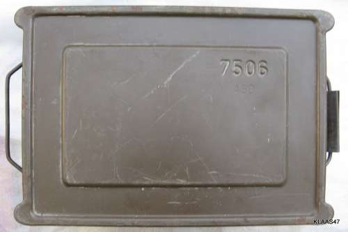 STEEL ARMY AMMO CASE 7.62 : MARKINGS MAY DIFFER FROM PICTURE : 42x28.5x19