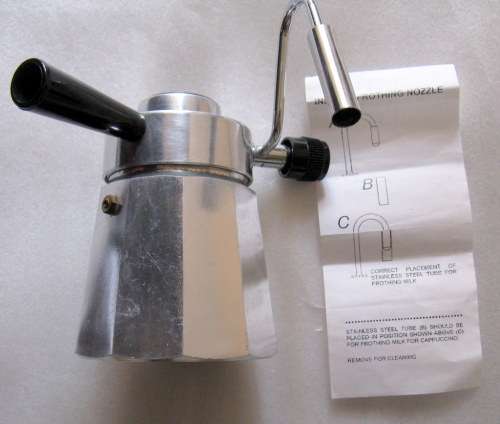 RARE BREVETTI BIALETTI GRAZIELLA STOVE TOP MILK FROTHER FOR CAPPUCCINO