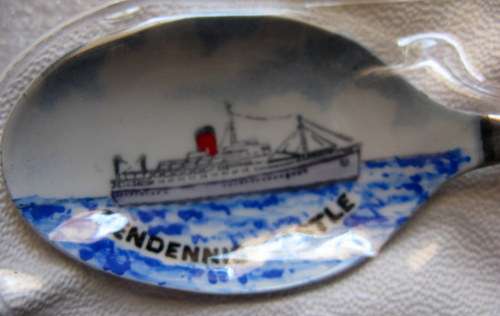 PENDENNIS CASTLE : TEASPOON :FIRTH S/STEEL GR BRITAIN