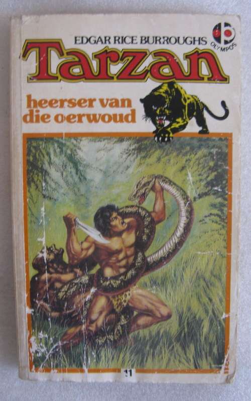 Tarzan heerser van die oerwoud deur Edgar Rice Burroughes sagteband