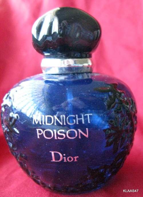 DIOR MIDNIGHT POISON : EMPTY PERFUME BOTTLE : 6cm HIGH - 40ml