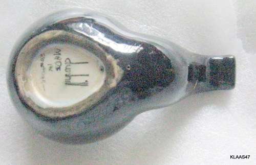 DUNHILL : PIPE SHAPED ASHTRAY : MADE IN PORTUGAL : 13.5cm LONG - 5.5cm DEEP