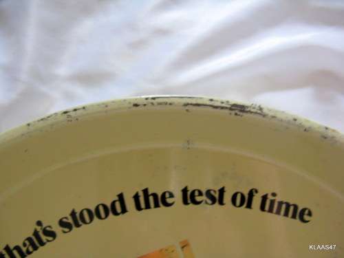 ROUND TRAY : CASTLE LAGER : 30.5cm DIAMETER : **NOTE MARKS, SCRATCHES, ETC**