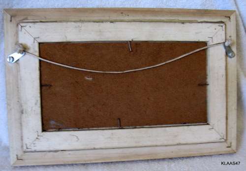 FISHERMANS COTTAGES : H. MOMMEN : OIL PAINTED ON BOARD