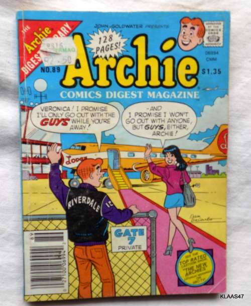 ARCHIE COMIC DIGEST MAGAZINE  NO 89