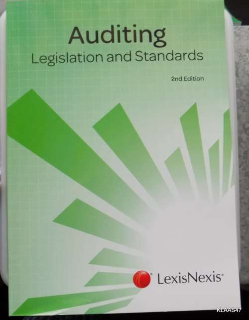 Auditing: Legislation And Standards (2nd Edition) paperback