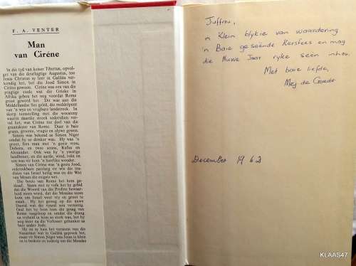 Man van Cirene- FA Venter hardeband