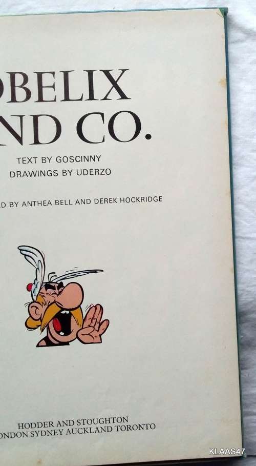 Asterix adventure Obelix and co  1978 hardcover