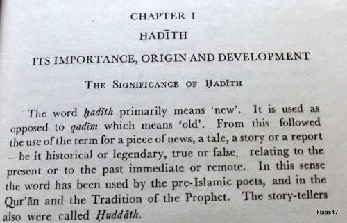 Hadith Literature - Dr Muhammad Zubayr Sidiqi - Hardcover 1961