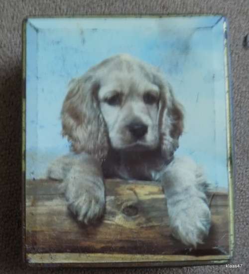 VINTAGE EDWARD SHARP SOUTH AFRICA TIN : 17.5x14.5x4.5cm