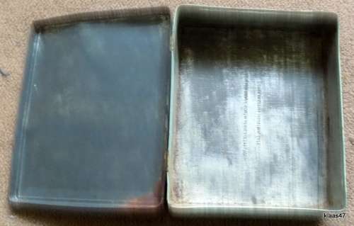 VINTAGE EDWARD SHARP SOUTH AFRICA TIN : 17.5x14.5x4.5cm