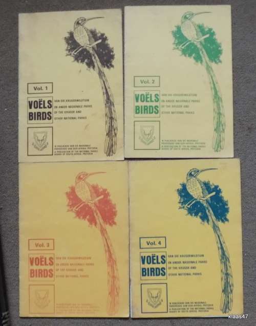 VOELS /  BIRDS.KRUGER  AND OTHER NATIONAL PARKS  VOL 1 - 4
