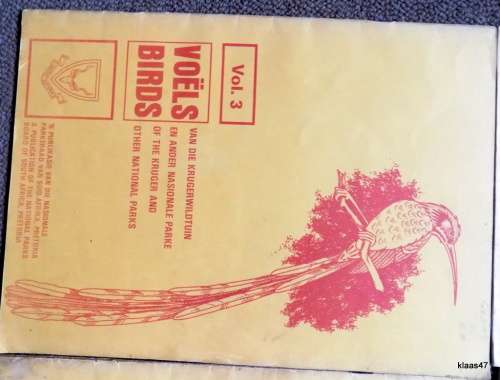VOELS /  BIRDS.KRUGER  AND OTHER NATIONAL PARKS  VOL 1 - 4