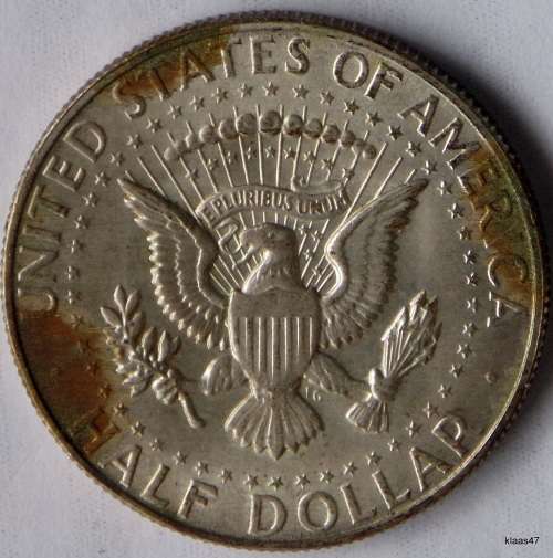 1965 USA KENNEDY  SILVER HALF DOLLAR