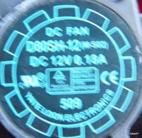 DC Computer  Fans - Yate Loon Electronics - DC 12V 0.18A - SIZE 8X8cm 2.5cm Deep