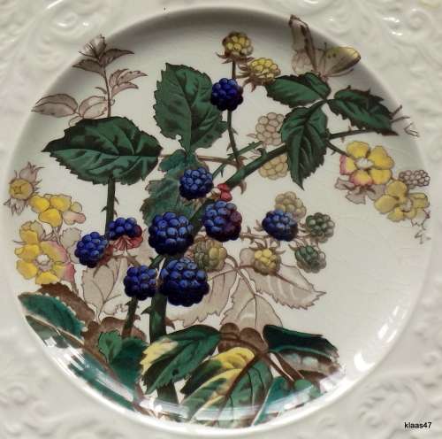 Cake Plate : Royal Cauldon - Bristol Ironstone - Kaywood - Blackberry - Made in England