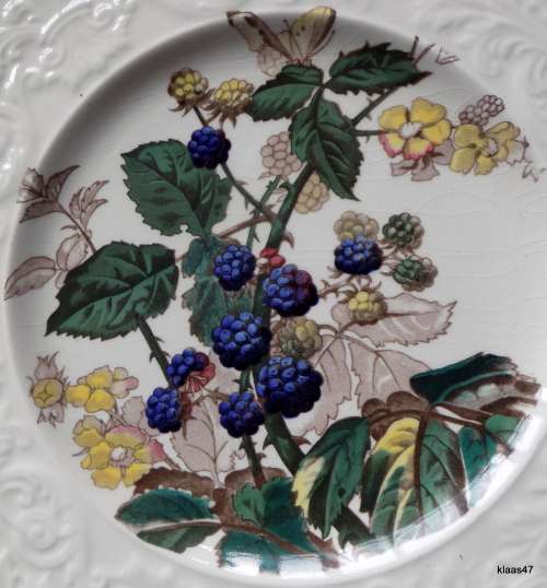 Cake Plate : Royal Cauldon - Bristol Ironstone - Kaywood - Blackberry - Made in England
