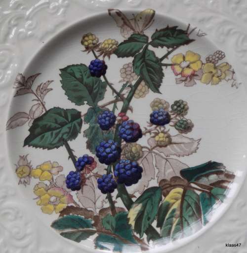 Cake Plate : Royal Cauldon - Bristol Ironstone - Kaywood - Blackberry - Made in England