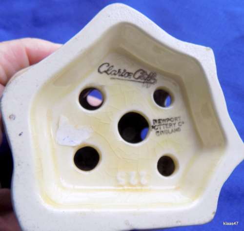 CLARICE CLIFF FLOWER FROG