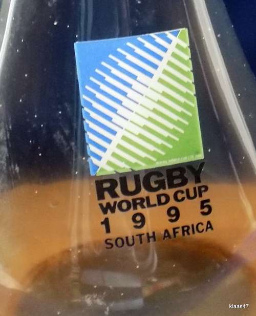 Half Yard Ale Glass - Rugby World Cup 1995 -  with Stand