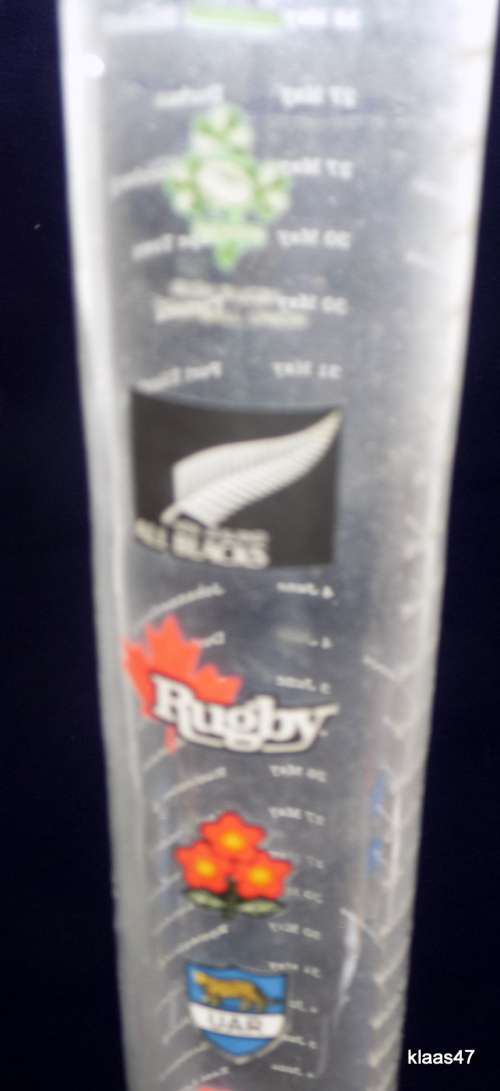 Half Yard Ale Glass - Rugby World Cup 1995 -  with Stand