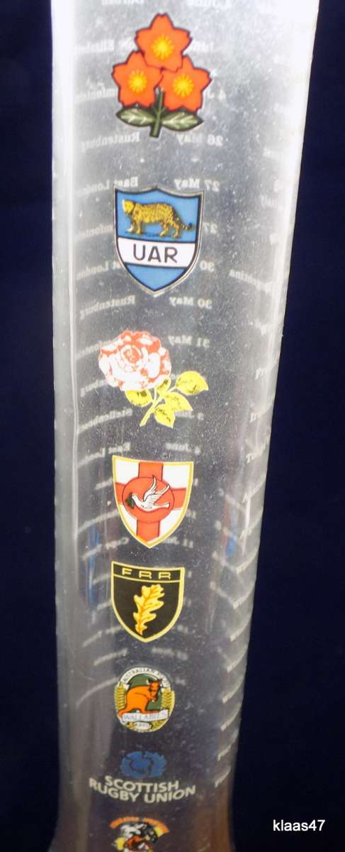 Half Yard Ale Glass - Rugby World Cup 1995 -  with Stand