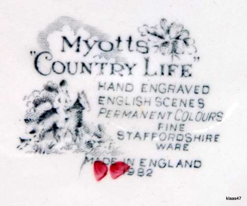 MYOTTS COUNTRY LIFE : 19.5cm SIDE PLATE
