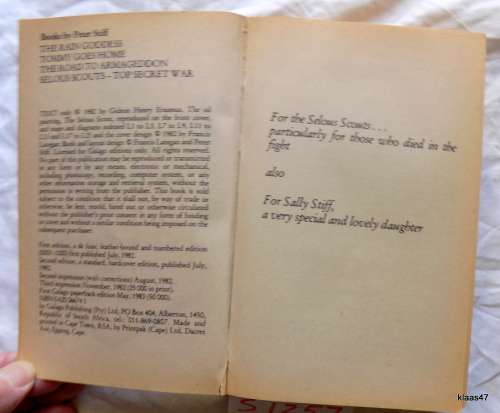 SELOUS SCOUTS Top Secret War by Lt. Col. Ron Reid Daly as told to Peter Stiff paperback