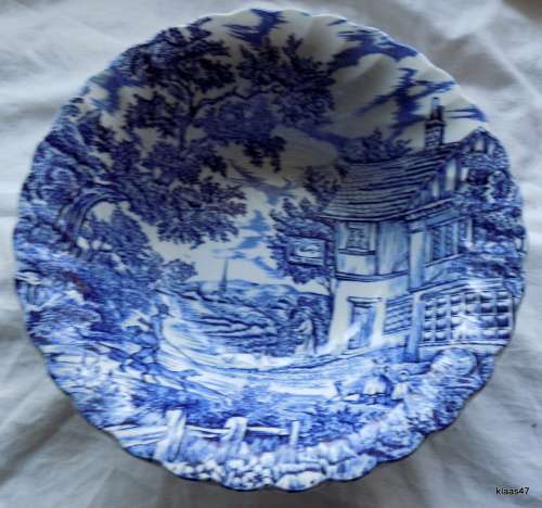 Blue and White - MYOTT - THE HUNTER - Serving Bowl - 21.5cm Diameter 6cm Deep