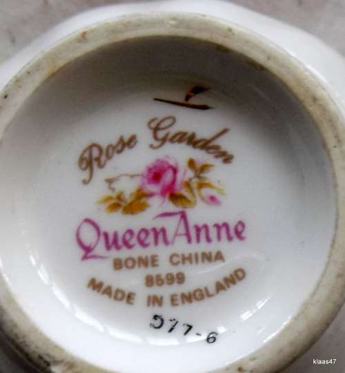 Cup - Queen Anne - Rose Garden - Fine Bone China  - England